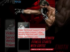 Βίντεο Τεχνική υποστήριξη μετά την εξυπηρέτηση Μαύρη μηχανή έκδοσης στιγμιαίου καφέ με ισχύ 1200W και μαύρο χρώμα