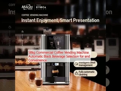 58kg Εμπορική μηχανή πωλήσεων καφέ αυτόματη μαύρη επιλογή ποτών για και ευκολία