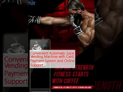 Εύκολο αυτόματο μηχάνημα πωλήσεων χυμών με σύστημα πληρωμών με κάρτα και ηλεκτρονική υποστήριξη