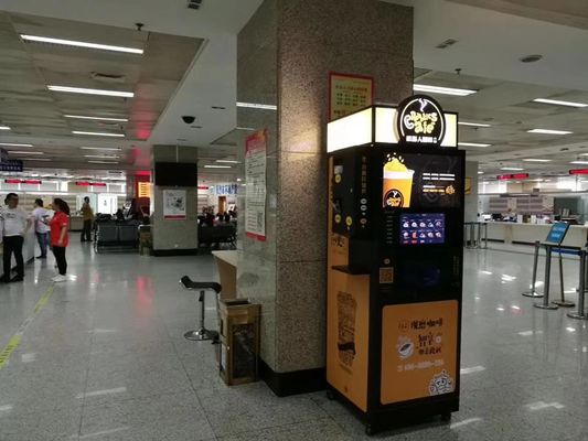 Τσάι καφέ άμεσο καφέ αυτόματο μηχάνημα κέρματος λειτουργεί 2200W