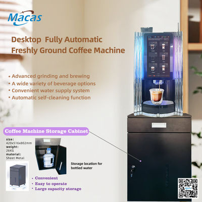 15.6inch Touch Screen Bean To Cup Καφετιέρα με ειδικό ντουλάπι για γραφείο