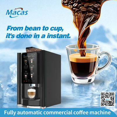 Βολικό αυτόματο μηχάνημα καφέ Bean To Cup με 2L*3 δοχεία στιγμιαίας σκόνης ΚΑΙ ΣΥΣΤΗΜΑ ΛΕΙΤΟΥΡΓΙΑΣ ANDROID
