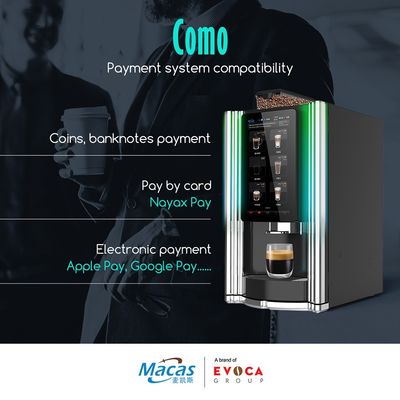 15.6 ιντσών οθόνη αφής άμεση φασόλια σε φλιτζάνι εξαγοράς μηχανή καφέ υποστήριξη IOT