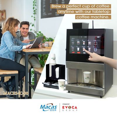2.2L Εμπορικό εξοπλισμό καφέ από κόκκινο στα φλιτζάνια μηχανή πώλησης 2700W